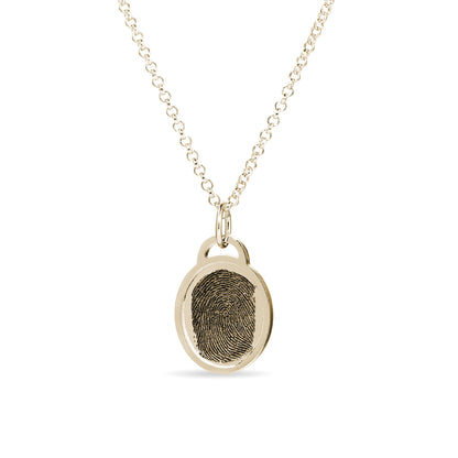 Fingerprint Oval Necklace - United Bracelets