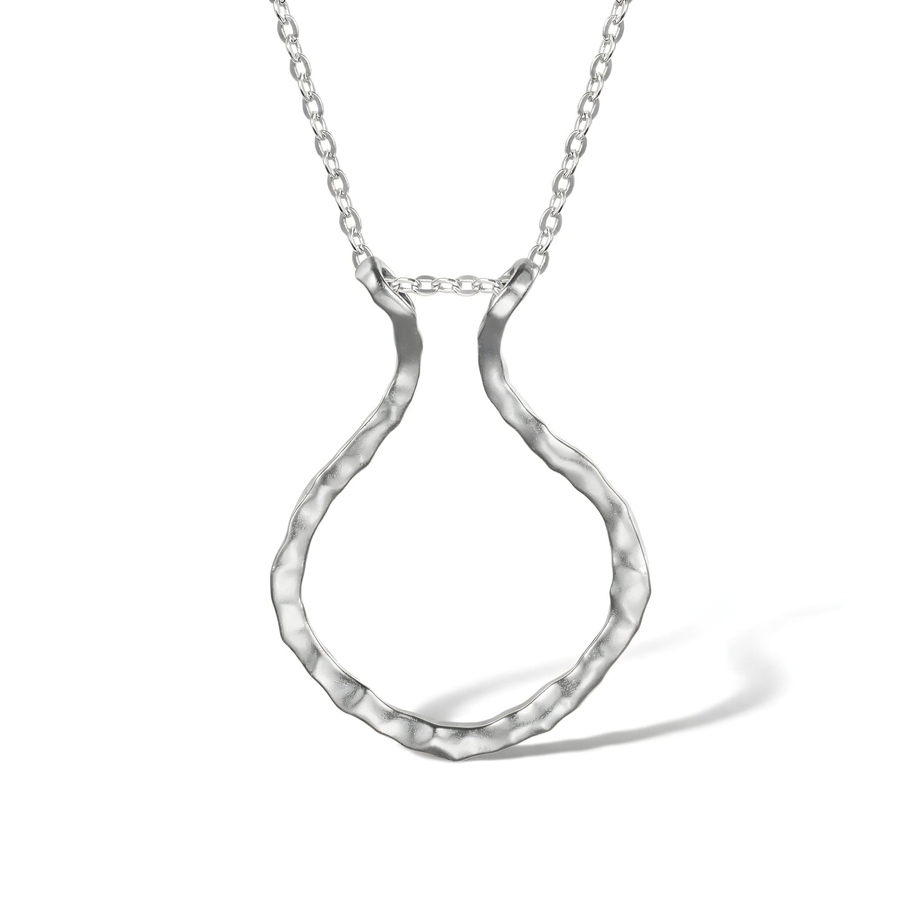 Hammered Ring Holder Necklace - United Bracelets