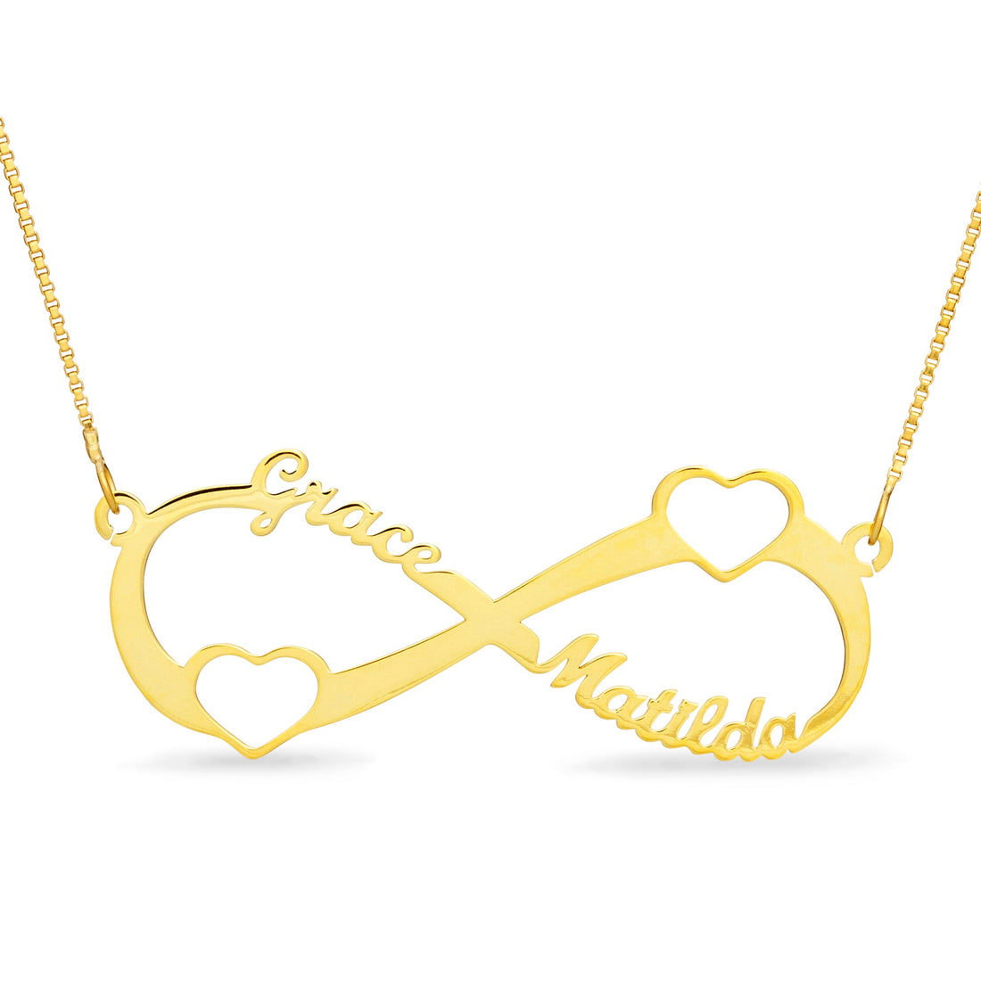 Heart Infinity Name Necklace - United Bracelets