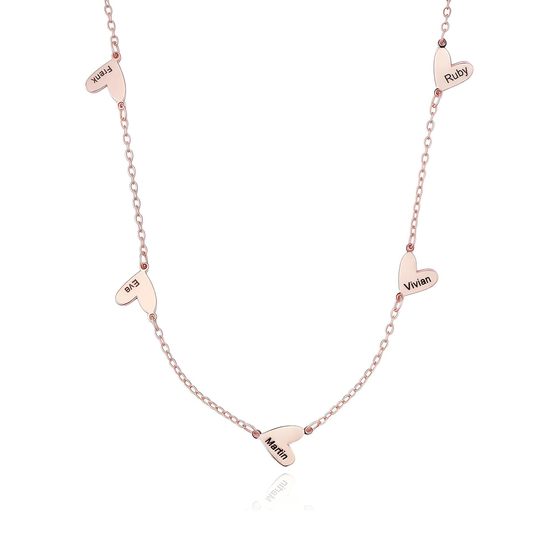 Heart Station Name Necklace - United Bracelets