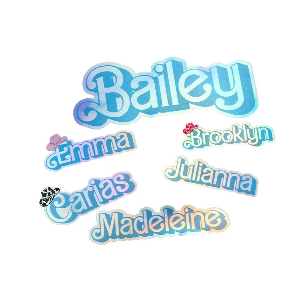 Holographic Vinyl Name Decal - United Bracelets