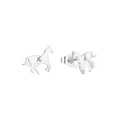 Horse Stud Earrings in Sterling Silver - United Bracelets