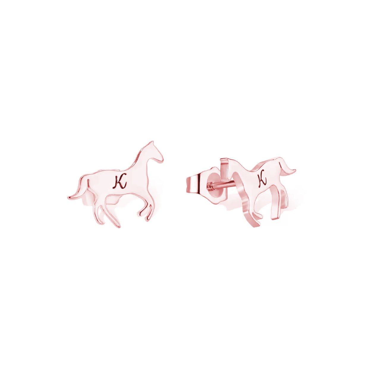 Horse Stud Earrings in Sterling Silver - United Bracelets