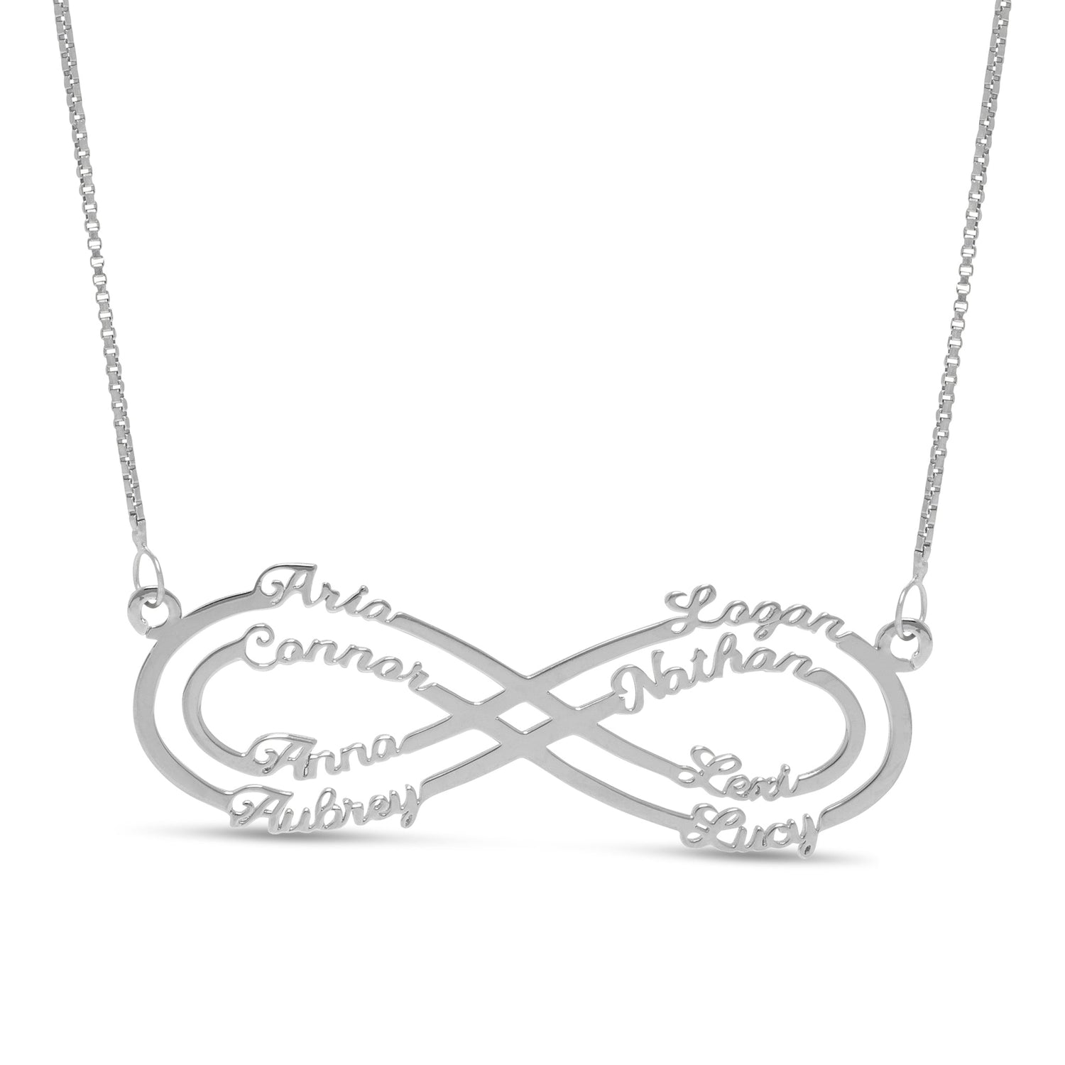 Infinity Name Necklace - 8 Names - United Bracelets