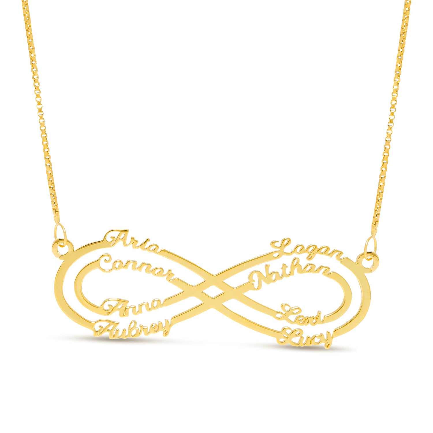 Infinity Name Necklace - 8 Names - United Bracelets