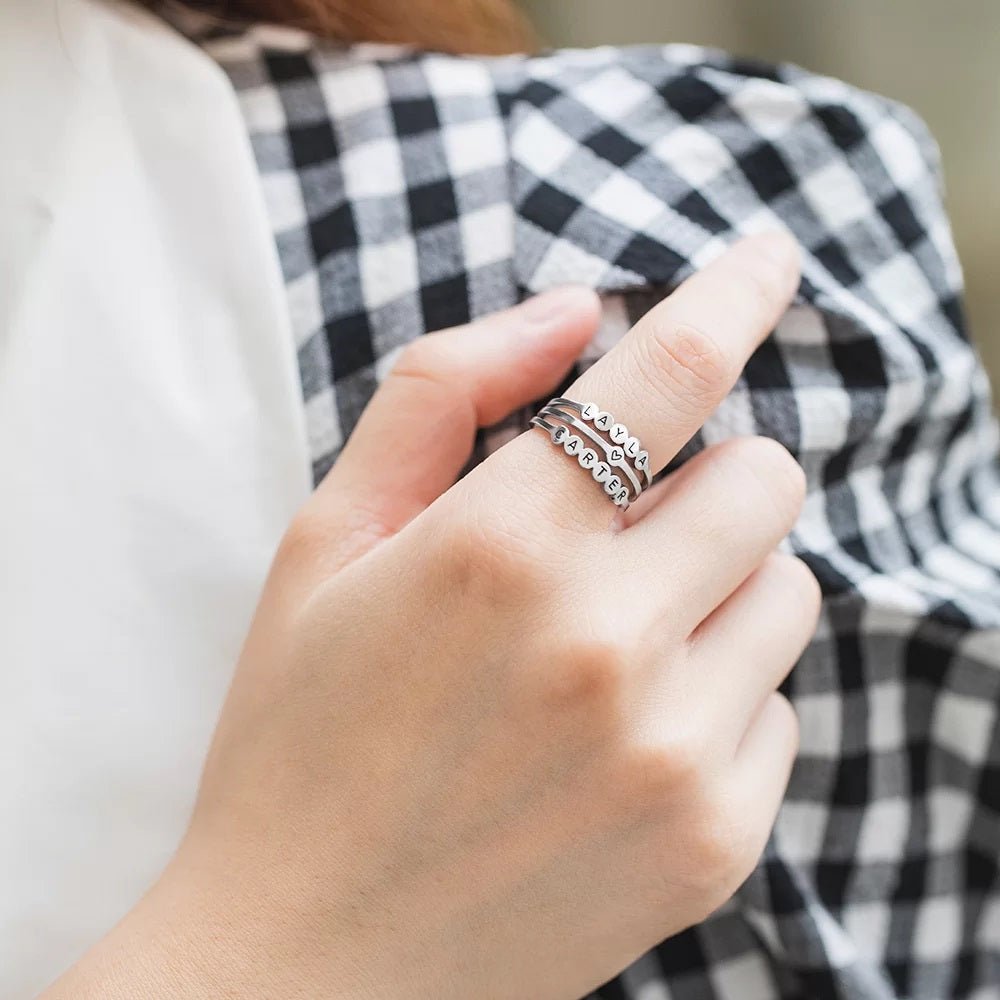 Initial Name Ring - United Bracelets