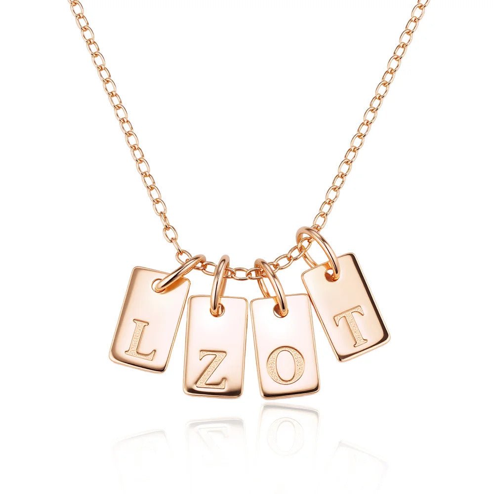 Initial Tag Necklace - United Bracelets