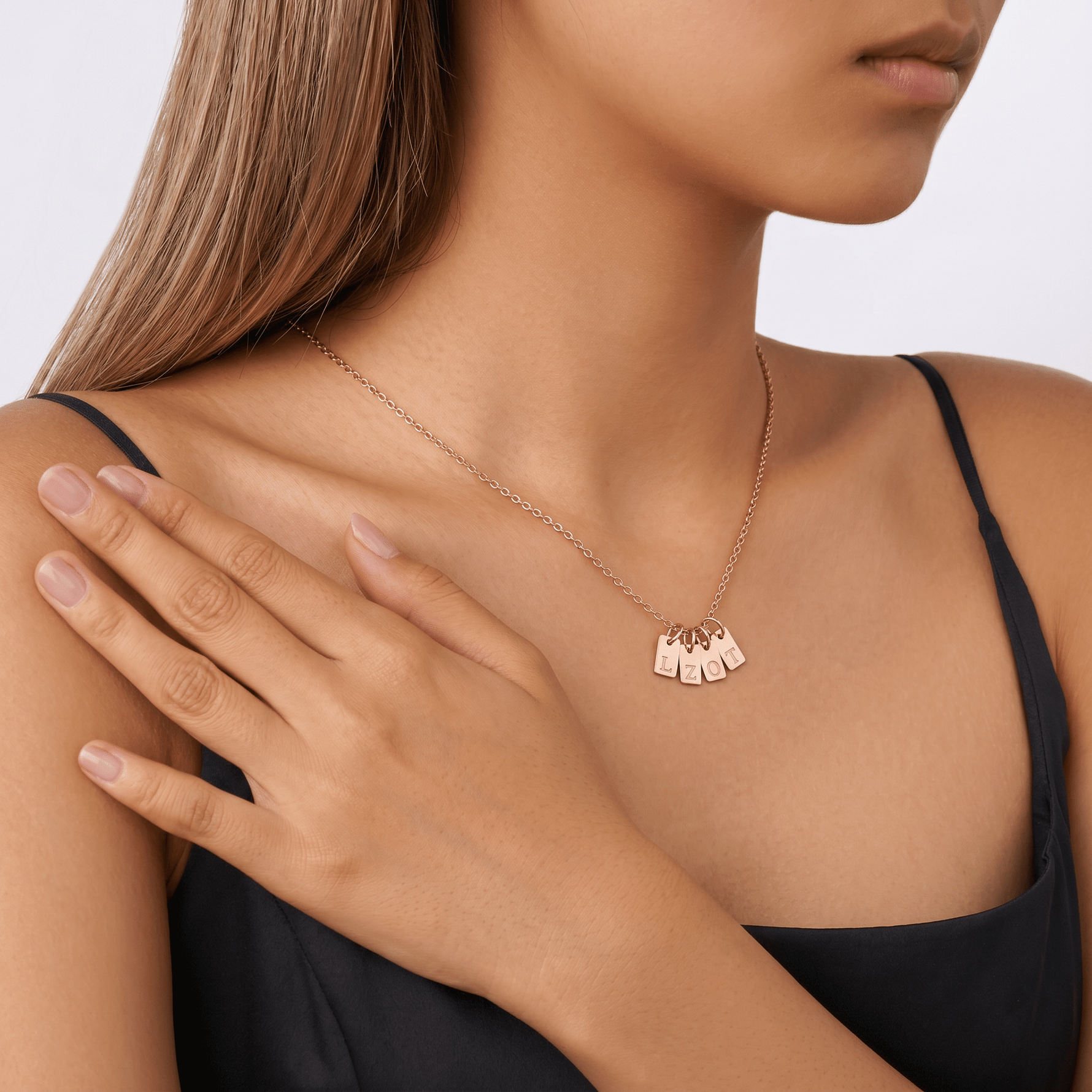 Initial Tag Necklace - United Bracelets