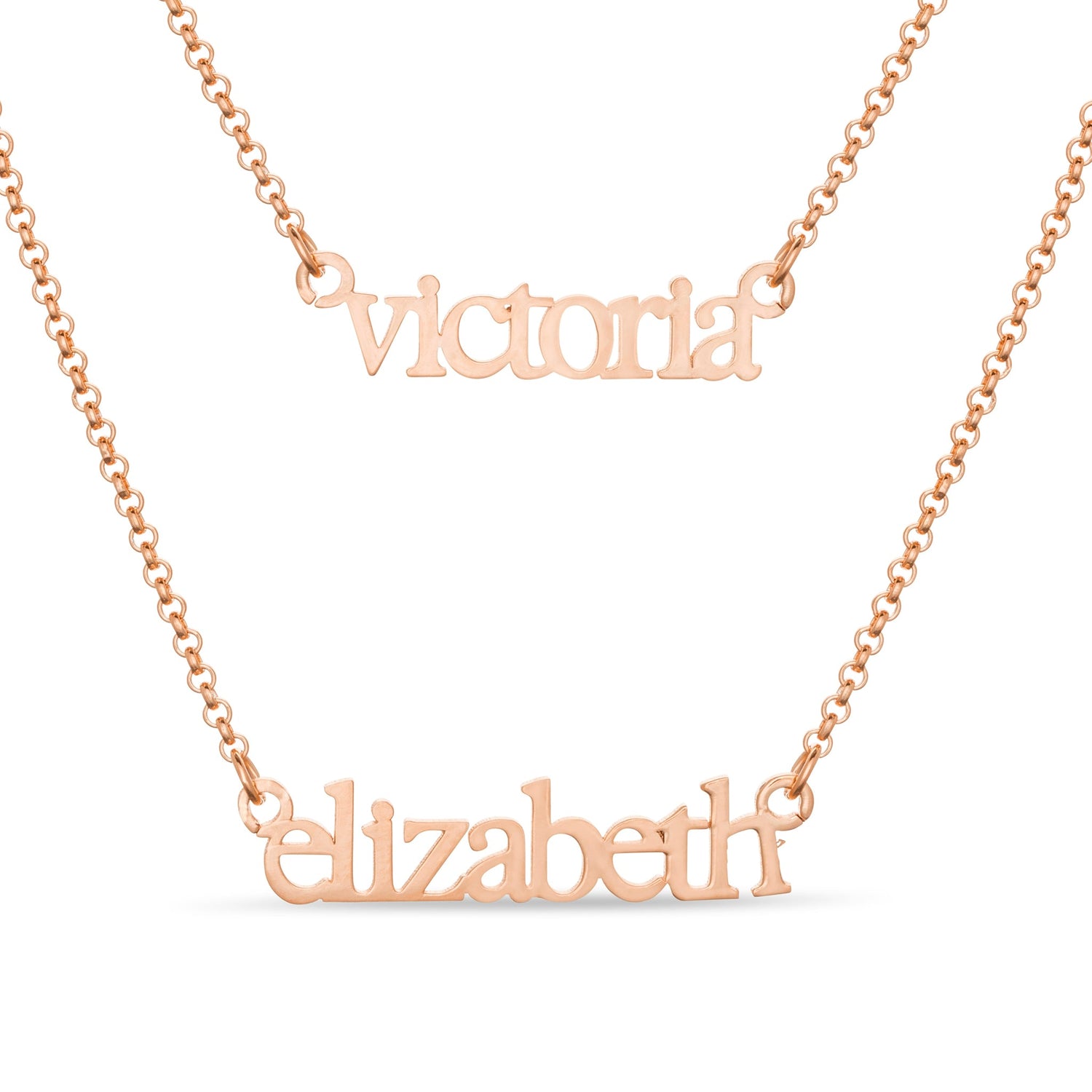 Layered Name Necklace - United Bracelets