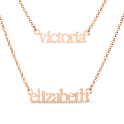 Layered Name Necklace - United Bracelets