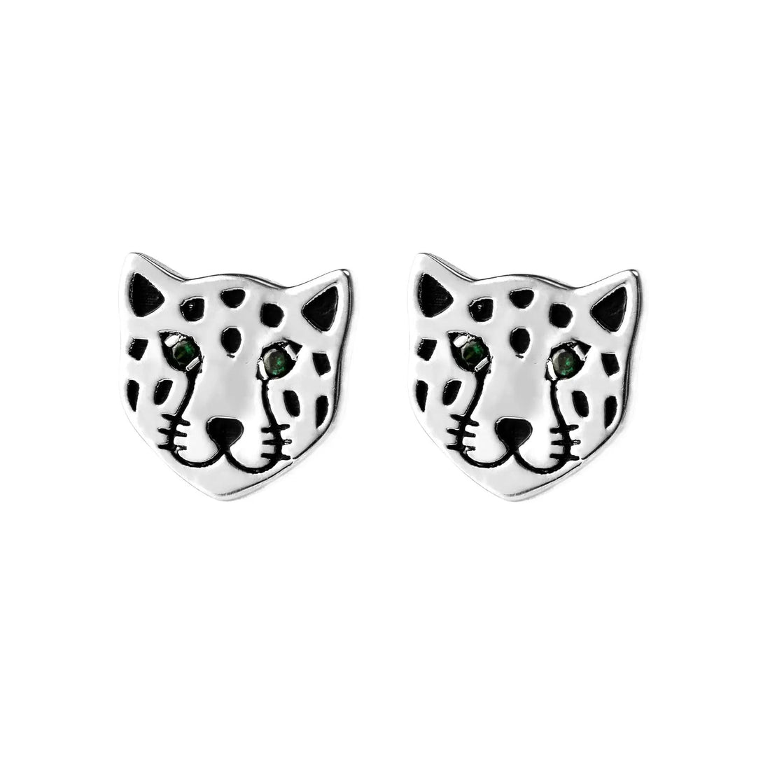 Leopard Face Stud Earrings - United Bracelets