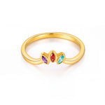 Marquise Cluster Birthstone Ring - United Bracelets