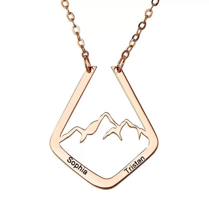 Mountain Design Ring Holder Necklace - United Bracelets