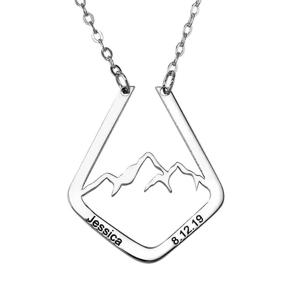 Mountain Design Ring Holder Necklace - United Bracelets