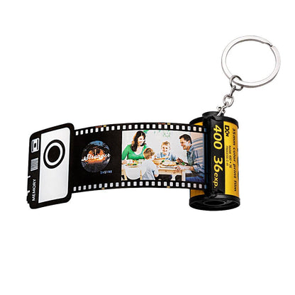 Photo Keyring Custom Colorful Camera Roll Keychain Photo Keychains