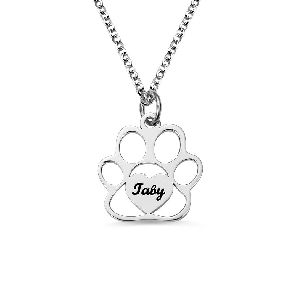 Personalised Paw Necklace