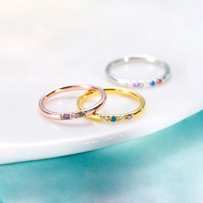 Personalised Birthstone Ring - United Bracelets