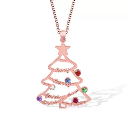 Personalised Christmas Tree Necklace - United Bracelets