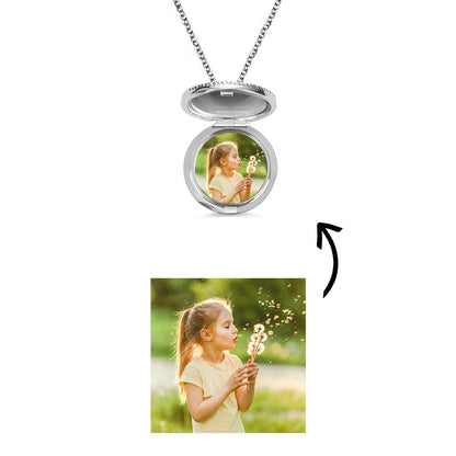 Personalised Circular Photo Locket - United Bracelets