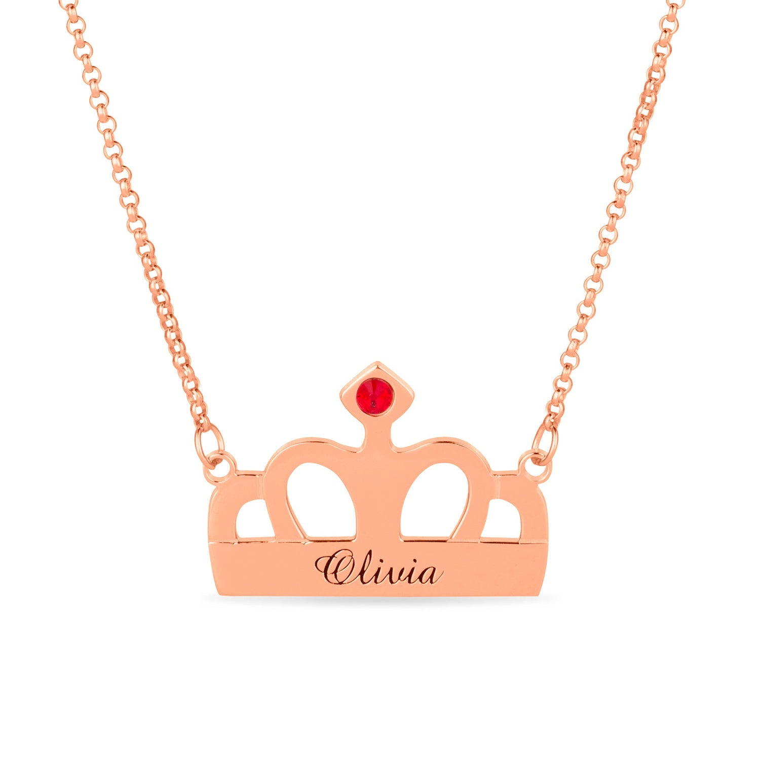 Personalised Crown Necklace - United Bracelets