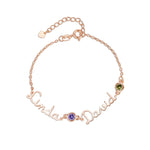 Personalised Family Bracelet with 1 to 4 Names - United Bracelets