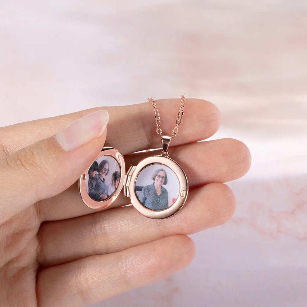 Personalised Fingerprint Locket with Photo - United Bracelets