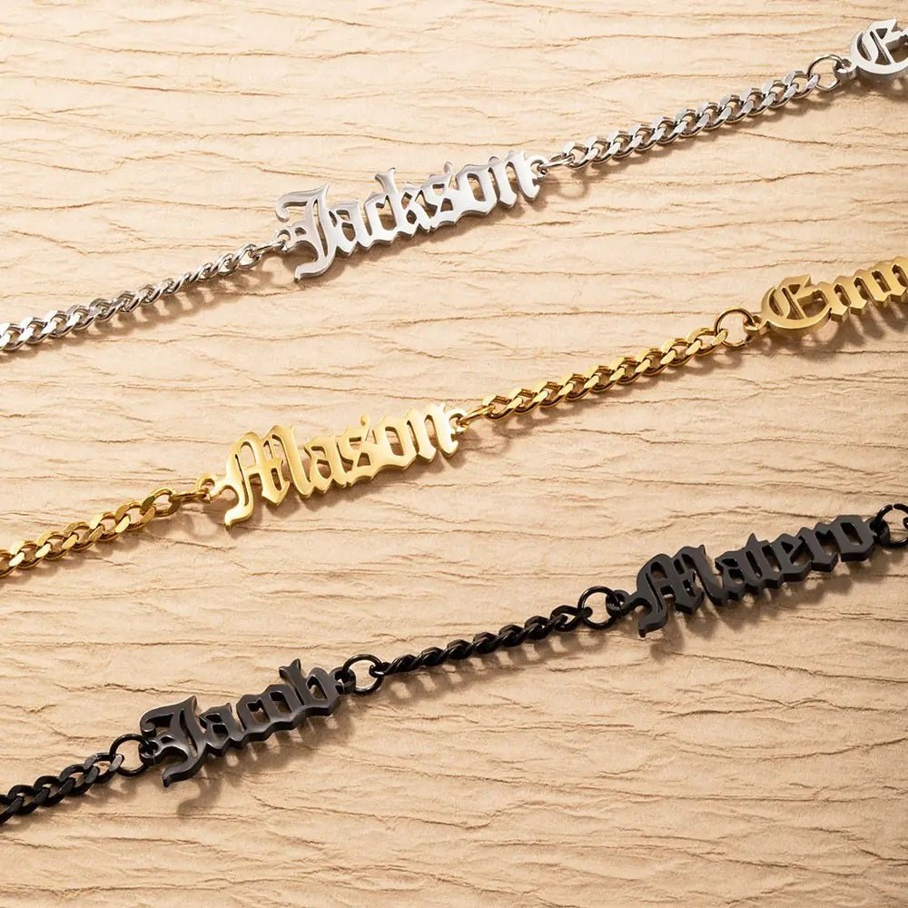 Personalised Name Necklace for Men with 1–5 Names - United Bracelets