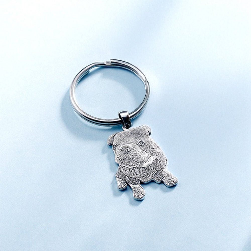 Personalised Pet Charm Keyring - United Bracelets