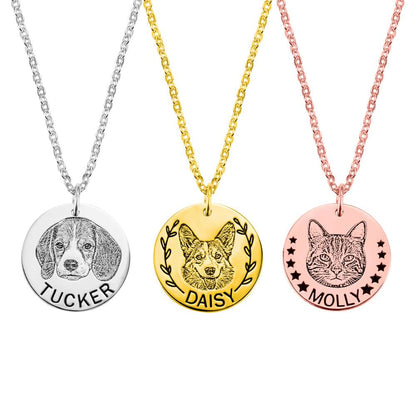 Personalised Pet Portrait Necklace - United Bracelets