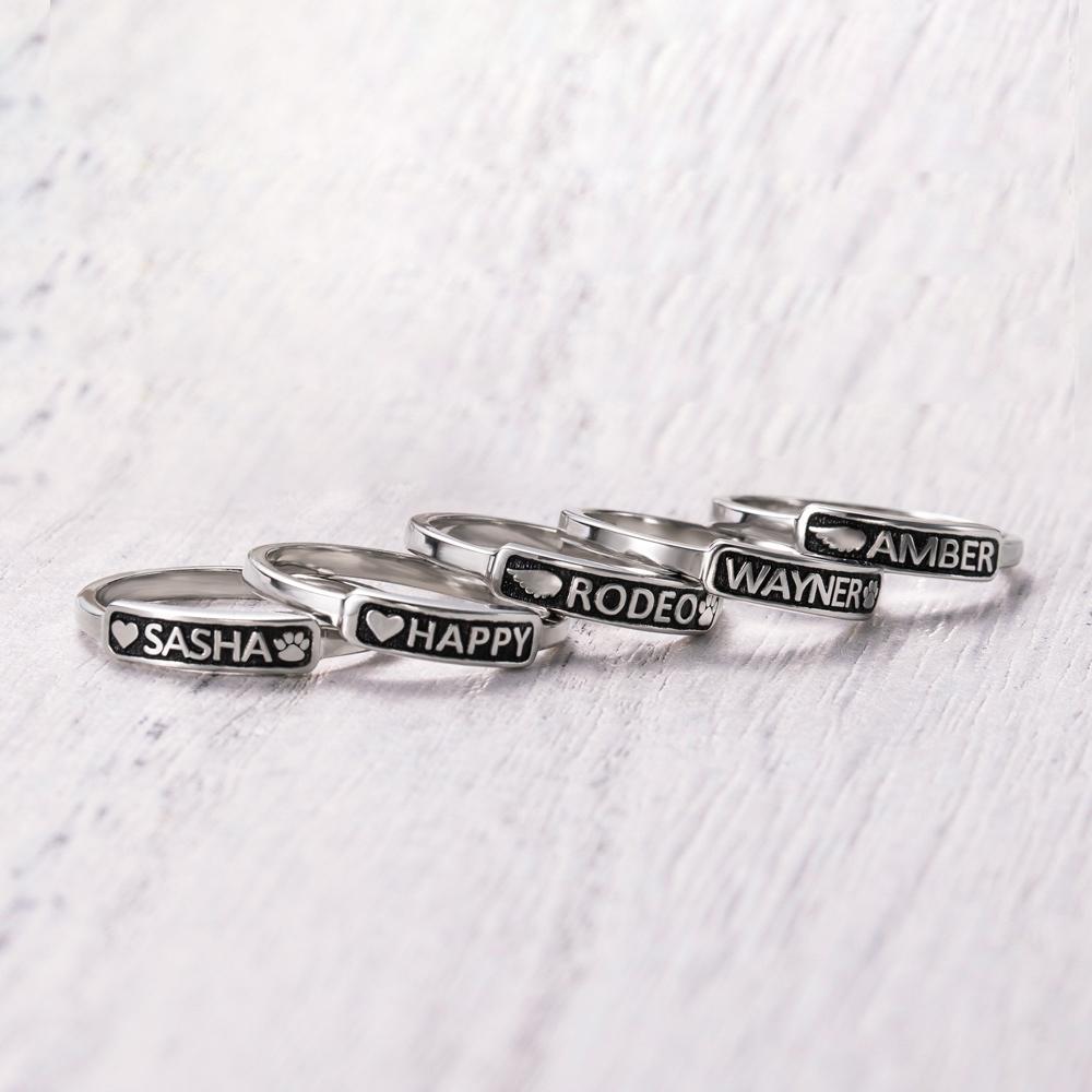 Personalised Pet Remembrance Ring