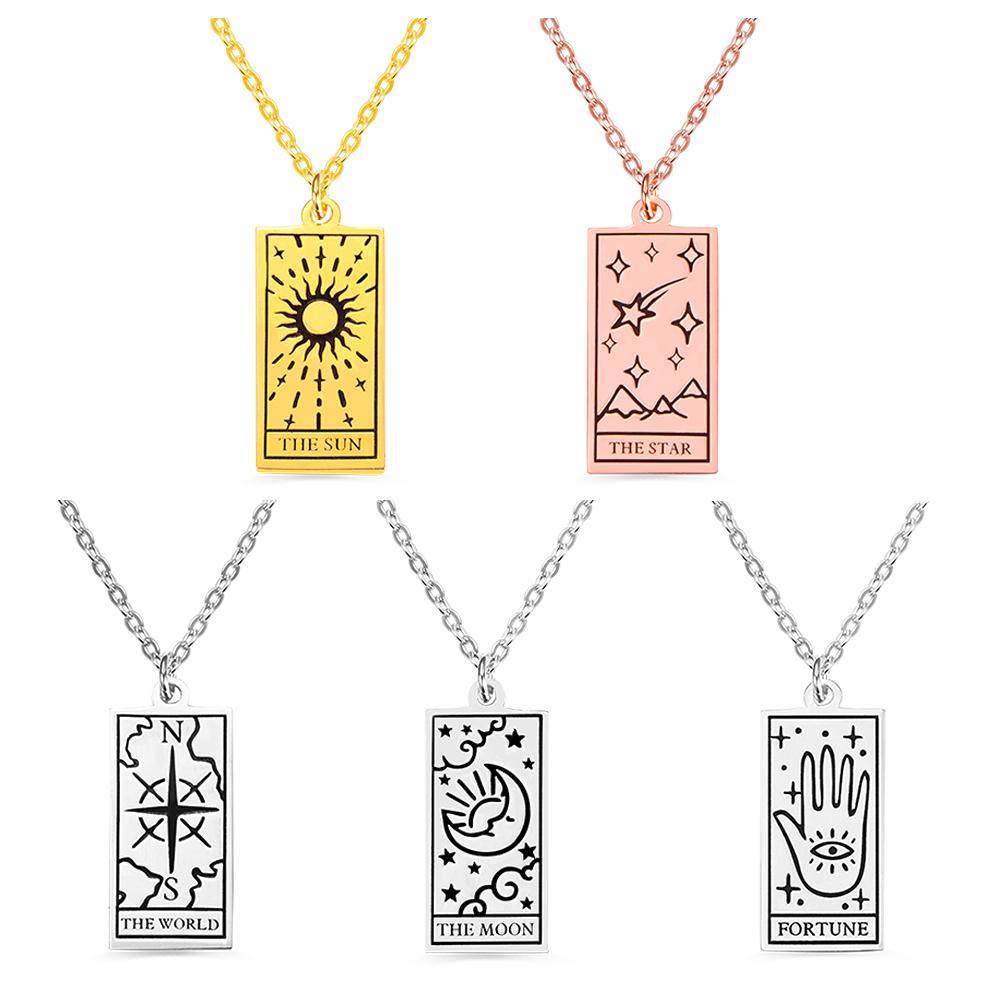 Personalised Tarot Card Necklace - United Bracelets