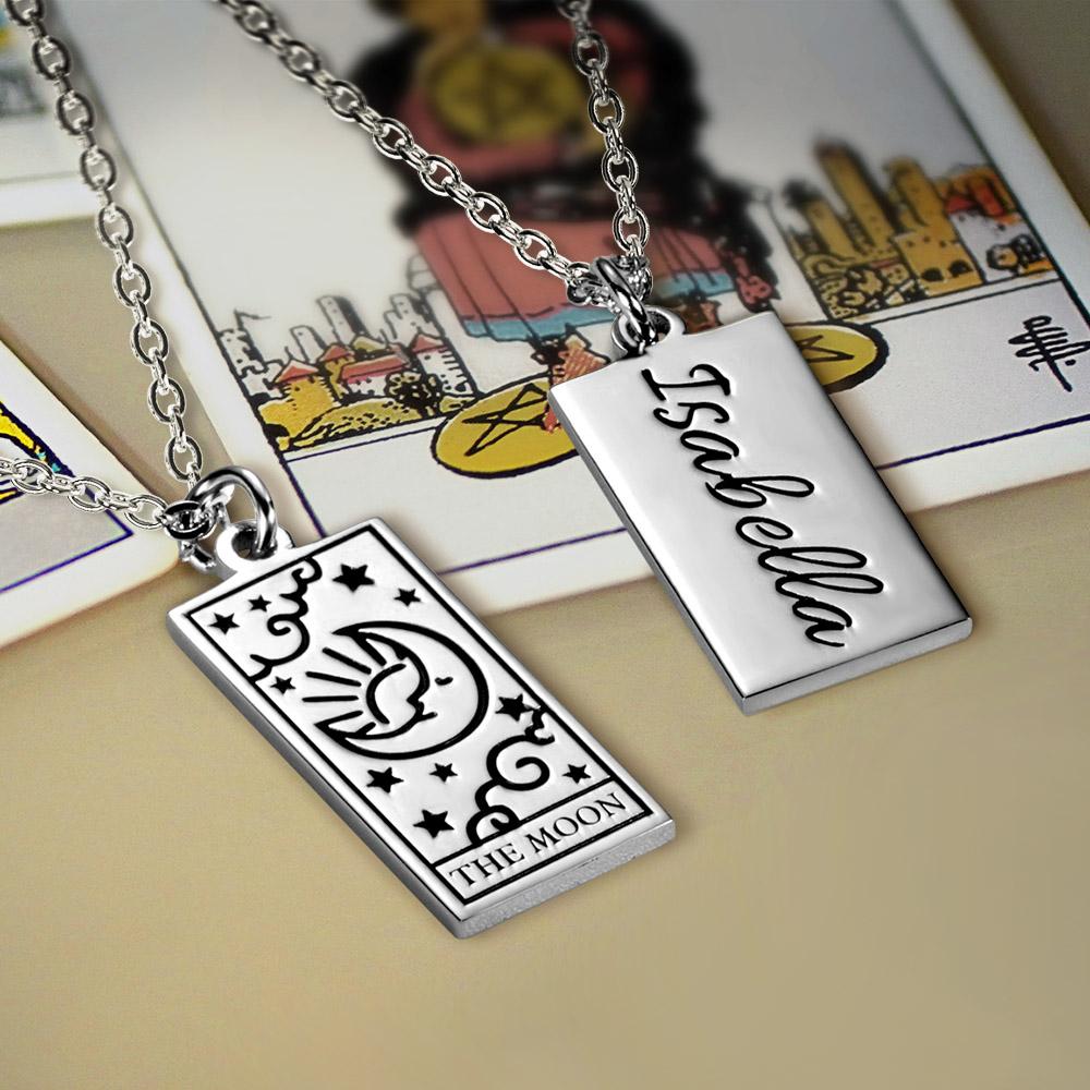 Personalised Tarot Card Necklace - United Bracelets