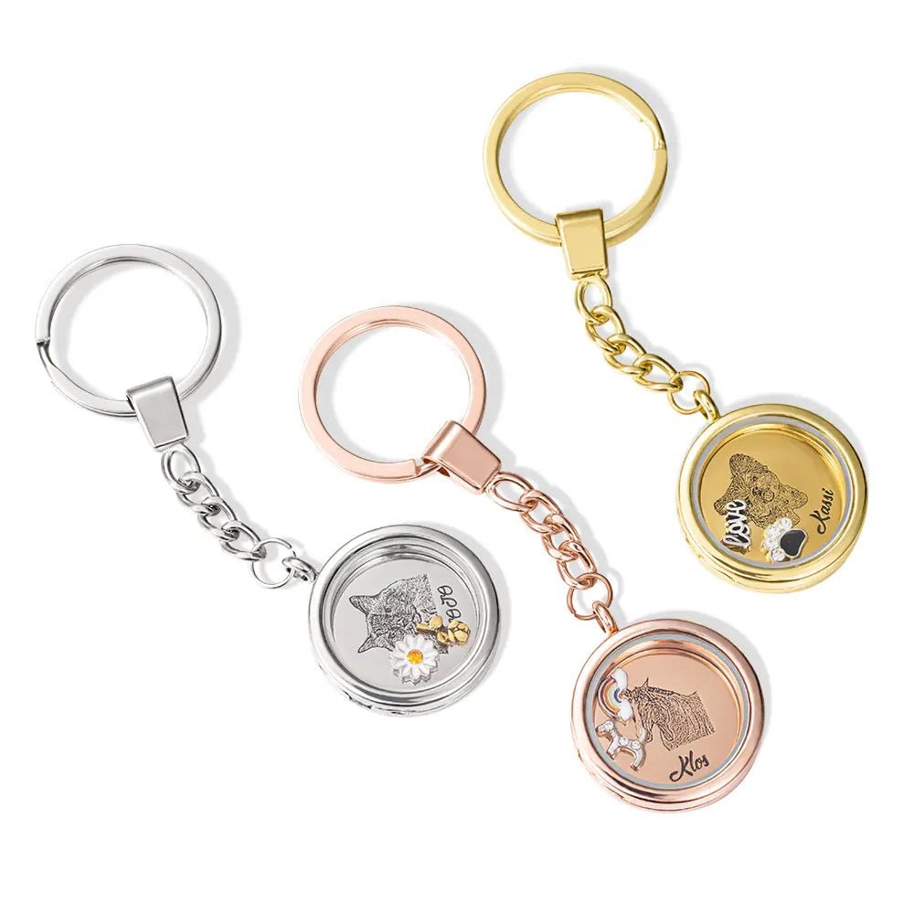 Pet Memory Locket Keychain - United Bracelets