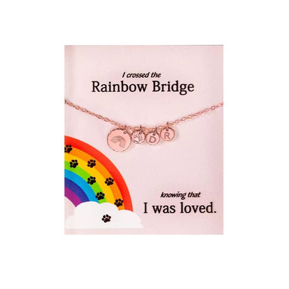 Rainbow Bridge Pet Memorial Disc Necklace - United Bracelets