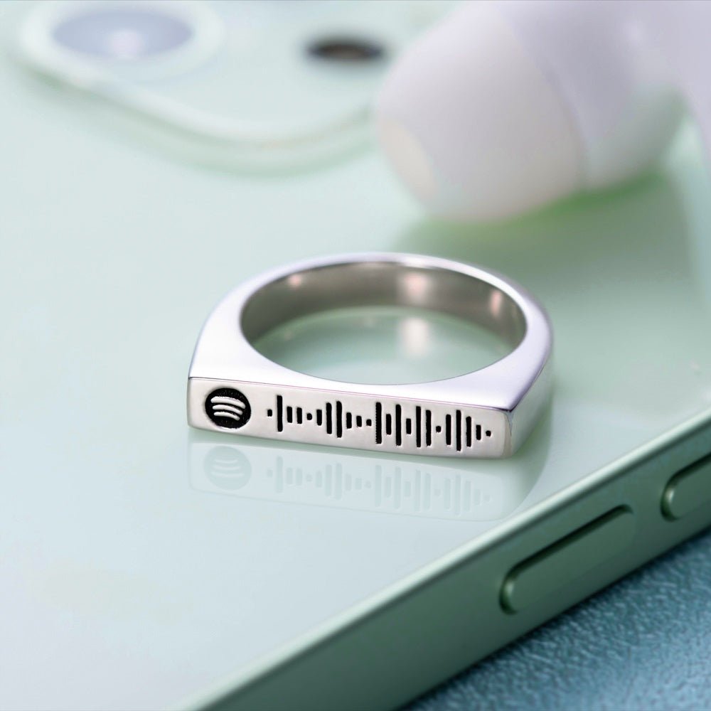 Scannable Spotify Code Ring - United Bracelets