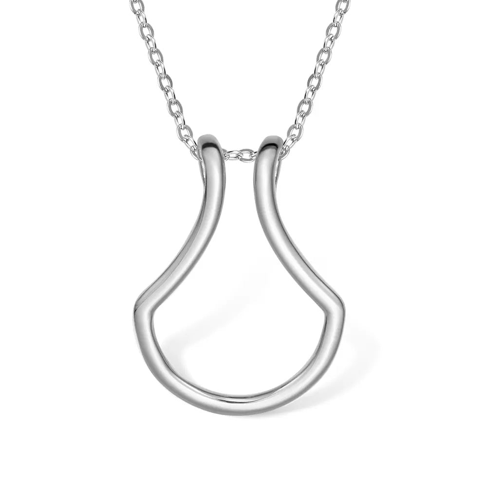 Sterling Silver Ring Holder Necklace - United Bracelets