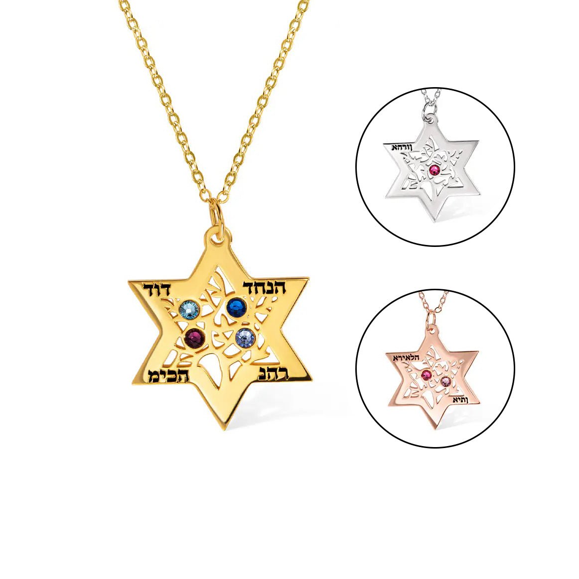 Tree of Life in Star of David Pendant Necklace - United Bracelets