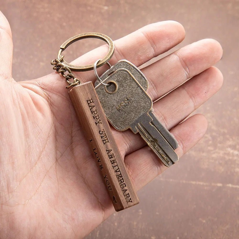 Wooden Bar Keychain - United Bracelets