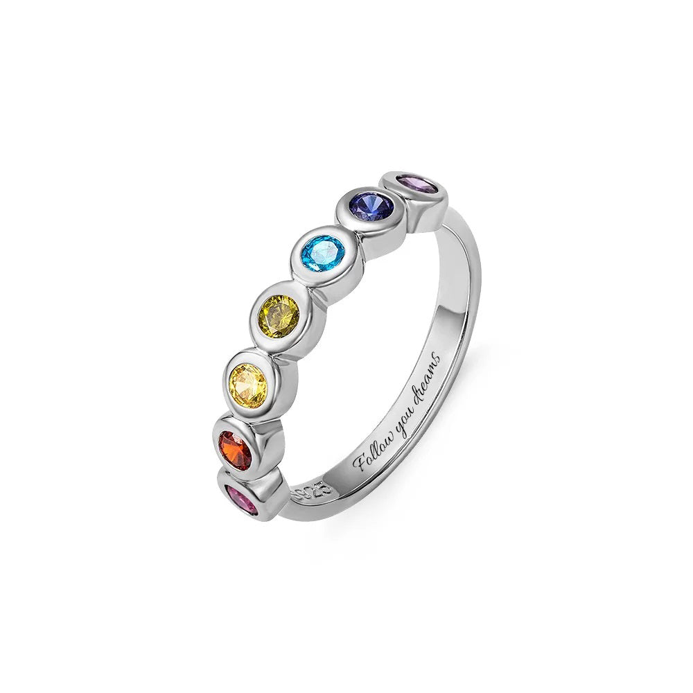 Rainbow Crystal Ring