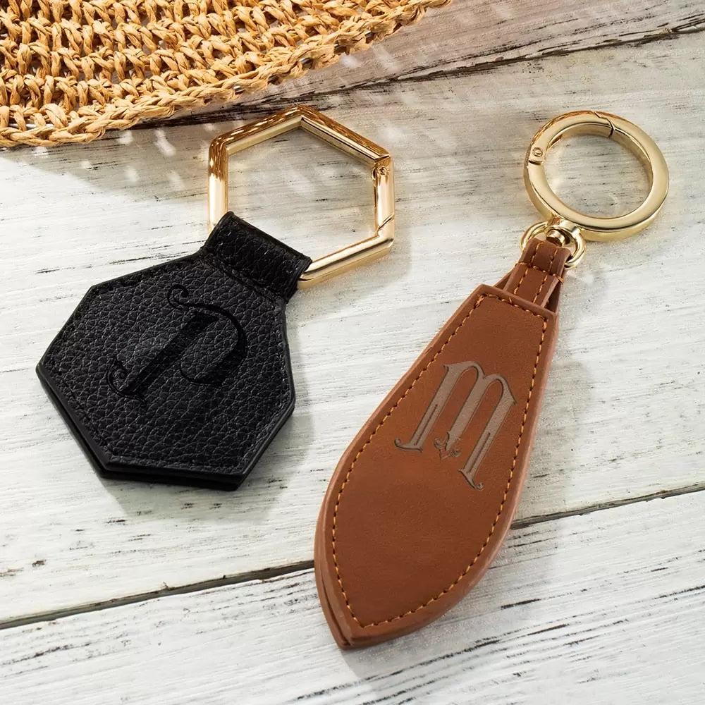 Personalised Leather Hat Clip Set of 2