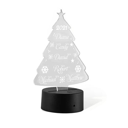 Personalised LED Christmas Tree Light