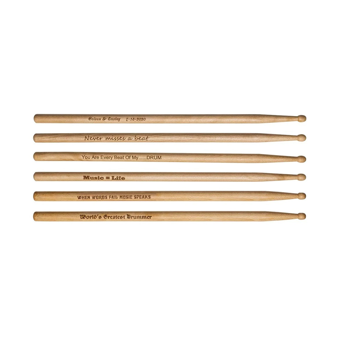 Customised Maple Drumsticks