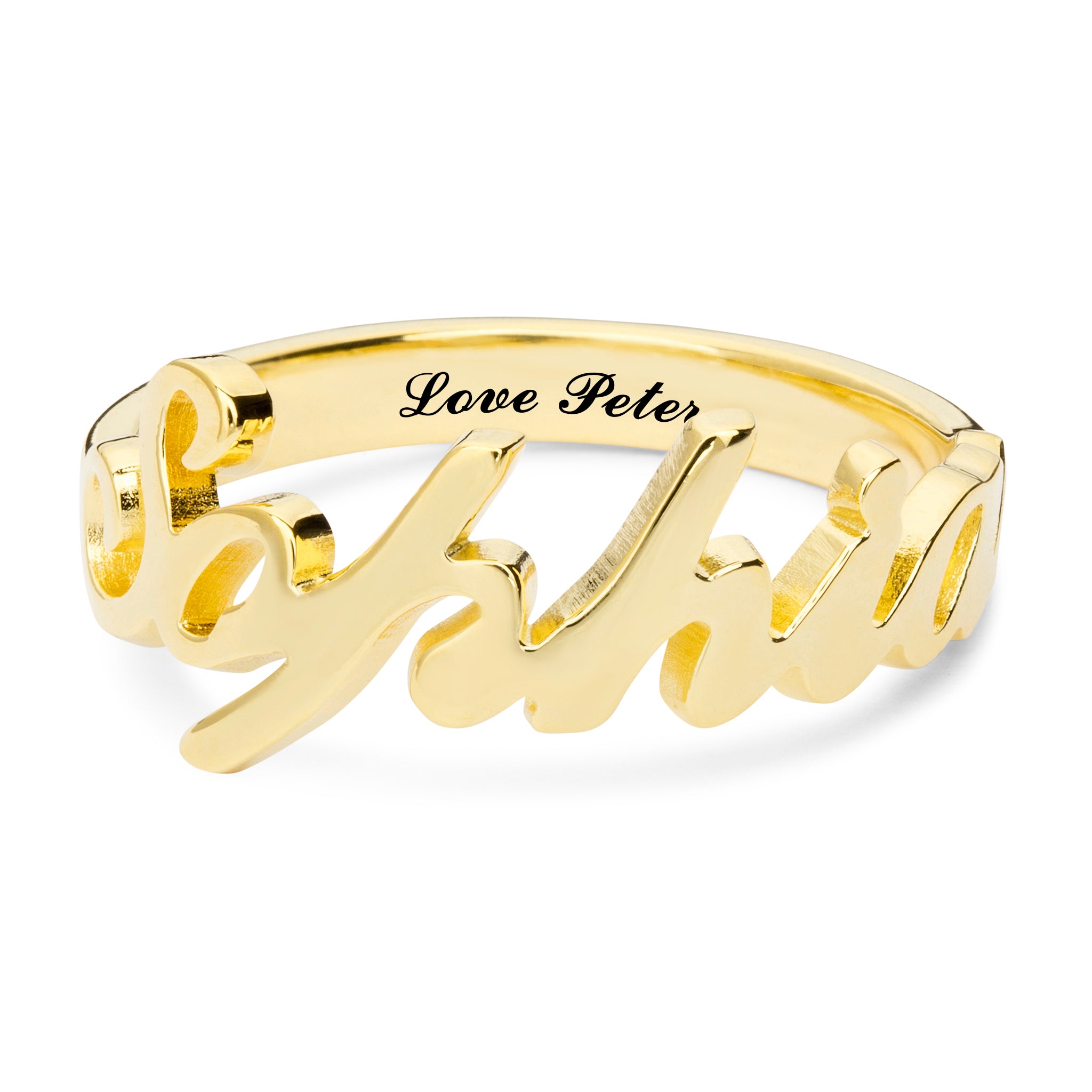 Carrie Style Name Ring